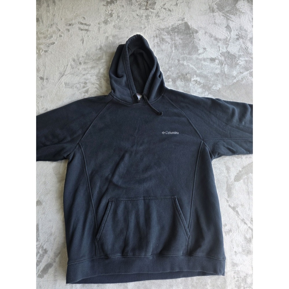 Columbia Men's Hoodie XL Black Pullover Sweatshirt Fleece Pocket Outdoor - Picture 1 of 7